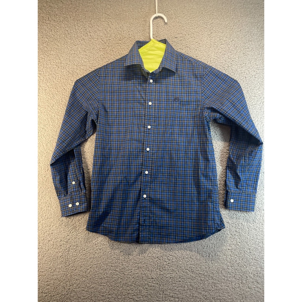 Ralph Lauren Boys Plaid Button Down Shirt Size 18 Long Sleeve